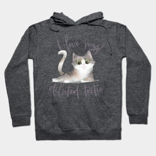 I Love My Diluted Tortie Calico Cat Hoodie